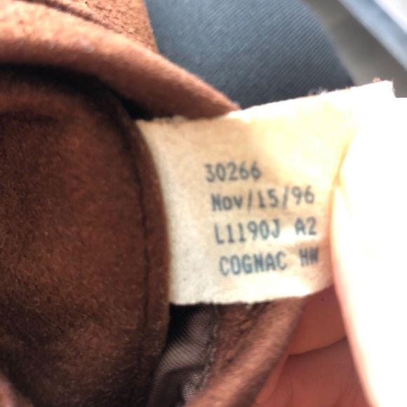 RARE Vintage Suede Cognac Leather Aviator Bomber - Picture 6 of 6